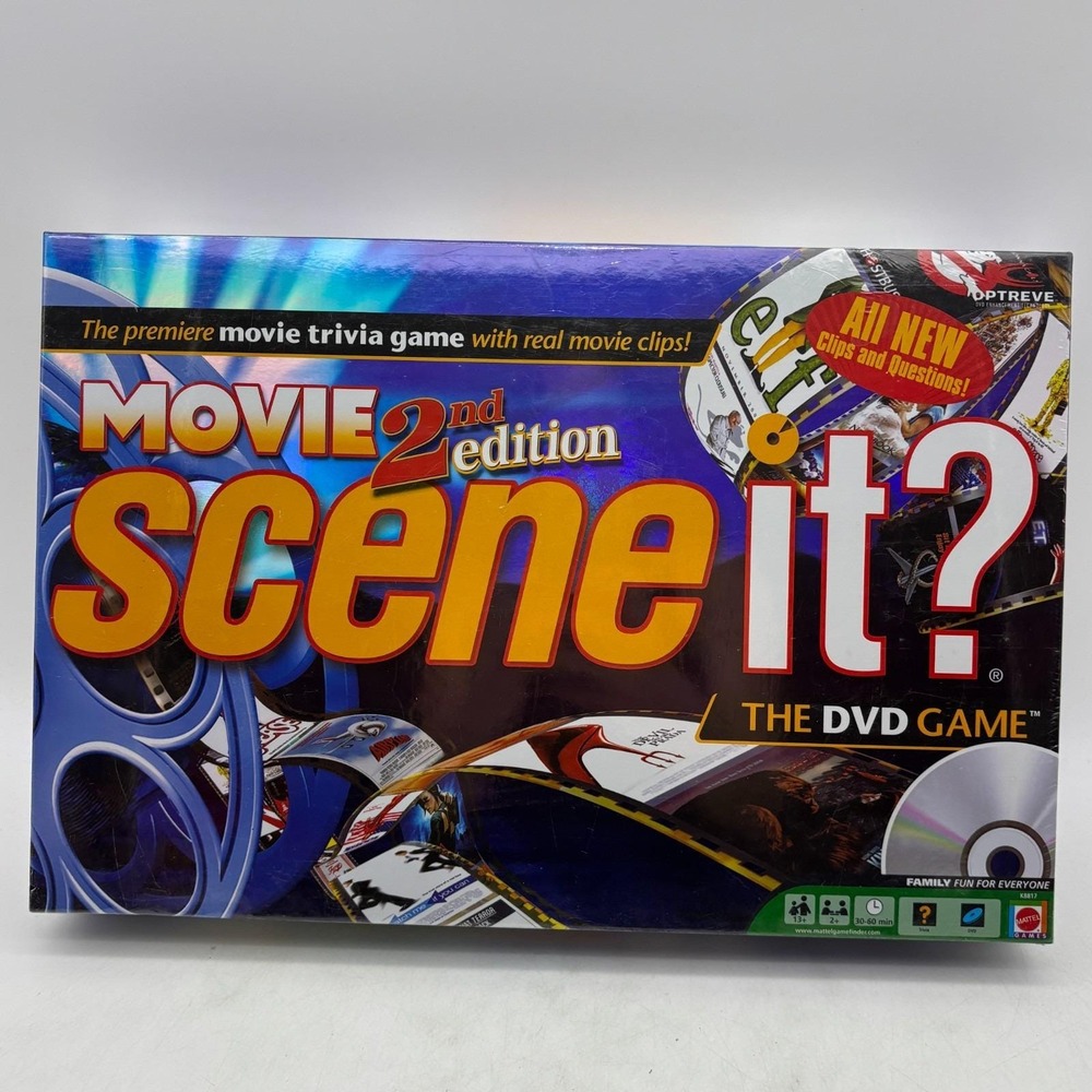 Scene It Movie 2nd Edition DVD Game SEALED Mattel 2003 Film Cinema Trivia